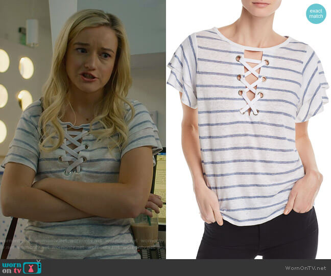 Kiki Tee by Generation Love worn by Terra Newell (Julia Garner) on Dirty John