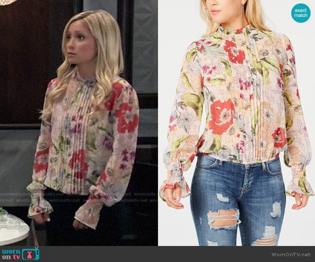 Guess Tyler Top worn by Lulu Spencer Falconeri (Emme Rylan) on General Hospital