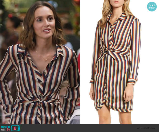 Tina Shirtdress by Heartloom worn by Angie (Leighton Meester) on Single Parents