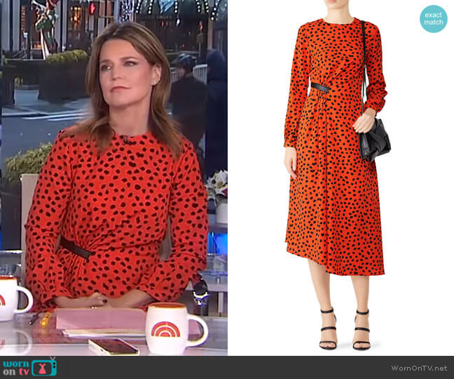 Lawton Dress by Hunter Bell worn by Savannah Guthrie on Today