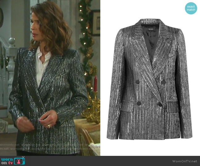 Denel Jacket by Isabel Marant worn by Hope Williams (Kristian Alfonso) on Days of our Lives