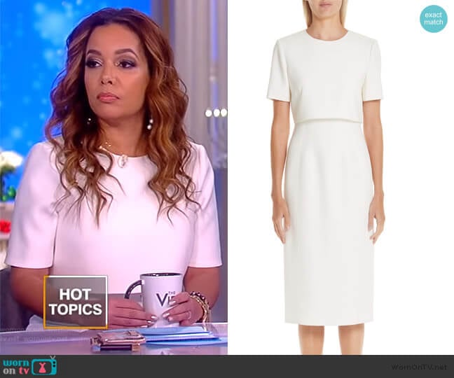 WornOnTV: Sunny’s white layered midi dress on The View | Sunny Hostin ...