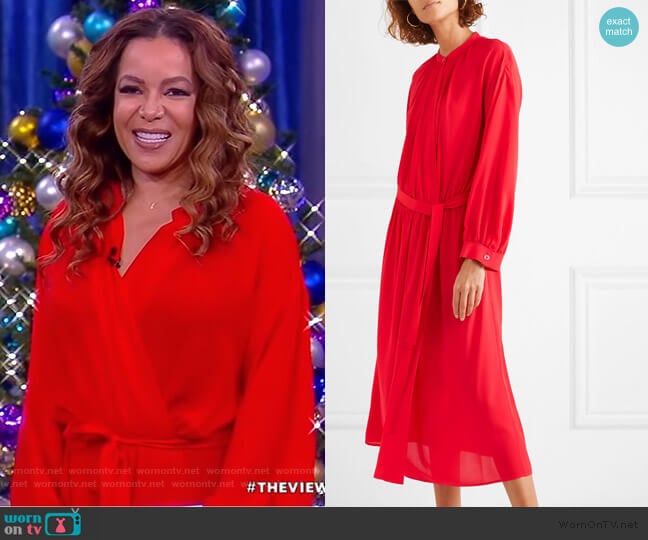 WornOnTV: Sunny’s red wrap midi dress on The View | Sunny Hostin ...