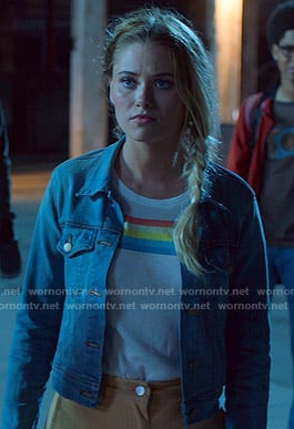 Karolina's rainbow print tee on Marvel's Runaways