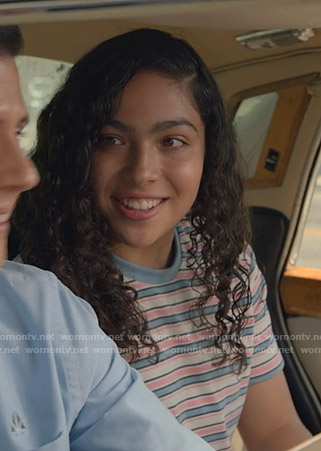 Molly's multicolor striped tee on Marvel's Runaways
