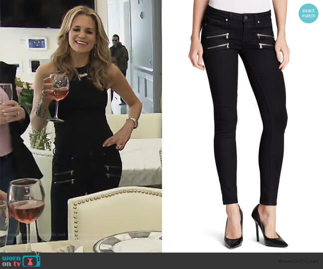 Edgemont Ultra Skinny Jeans by Paige worn by Jackie Goldschneider on The Real Housewives of New Jersey