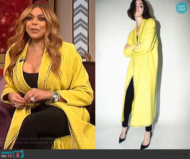 WornOnTV: Wendy’s yellow studded coat on The Talk | Wendy Williams ...