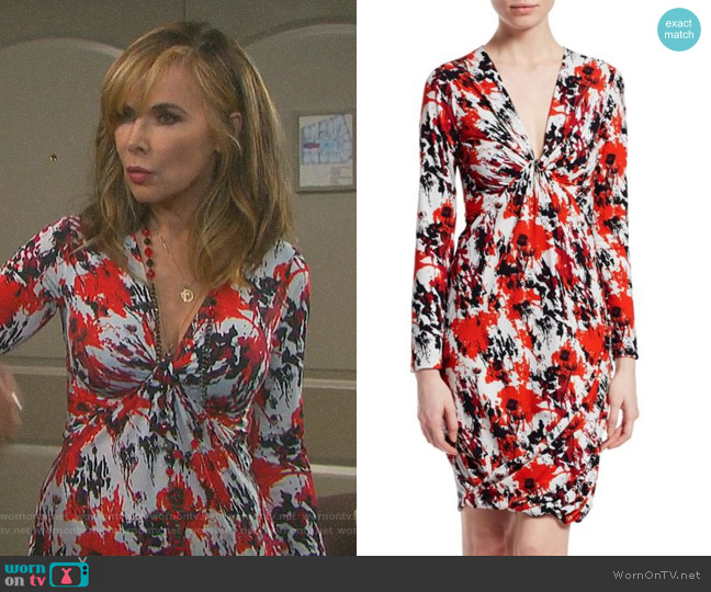 Knot-Front Dress by Roberto Cavalli worn by Kate Roberts (Lauren Koslow) on Days of our Lives