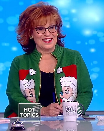 Joy’s green santa Christmas sweater on The View