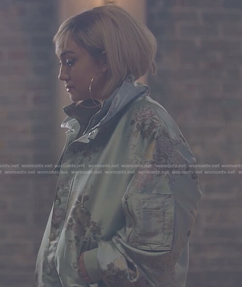 Star's floral print bomber jacket on Star