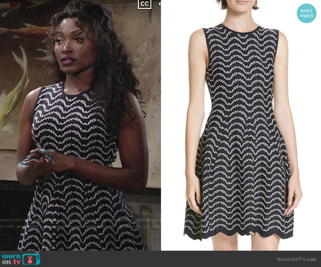 Ted Baker Bryena Dress worn by Ana Hamilton (Loren Lott) on The Young and the Restless