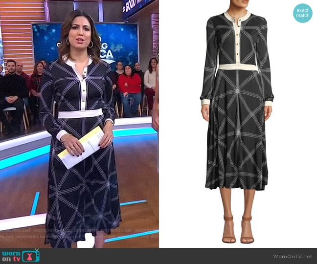 Anja Dress by Tory Burch worn by Cecilia Vega on Good Morning America