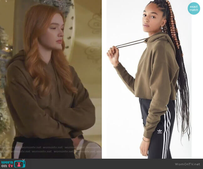 Cropped Hoodie Sweatshirt by Out From Under  worn by Kirby Anders (Maddison Brown) on Dynasty