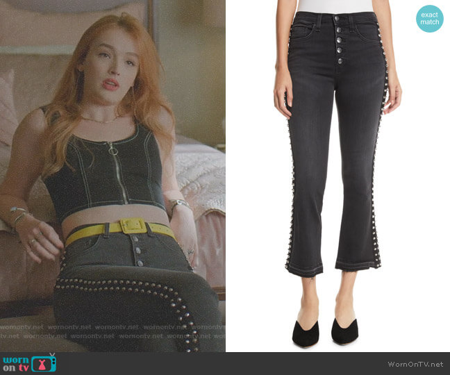 Carolyn Jeans by Veronica Beard worn by Kirby Anders (Maddison Brown) on Dynasty