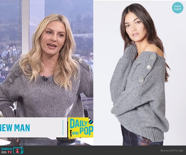 Chase Sweater by Veronica Beard worn by Morgan Stewart on E! News