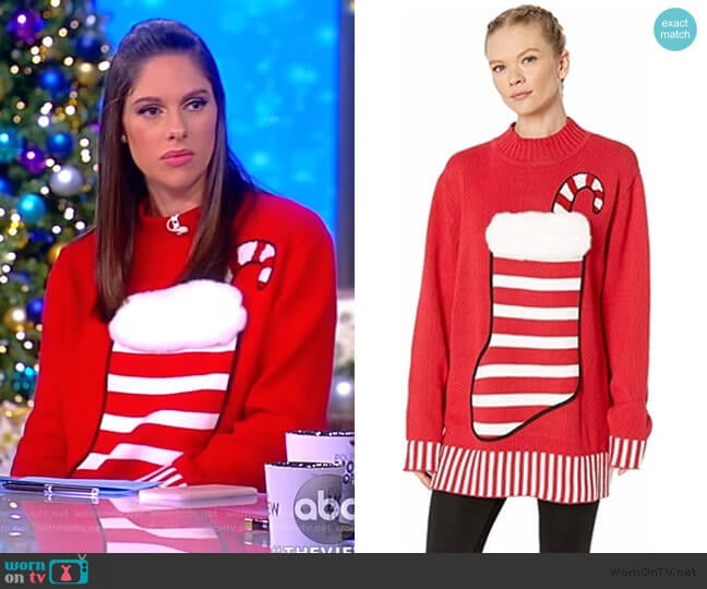 Stocking Stuffer Sweater by  Whoopi worn by Abby Huntsman on The View