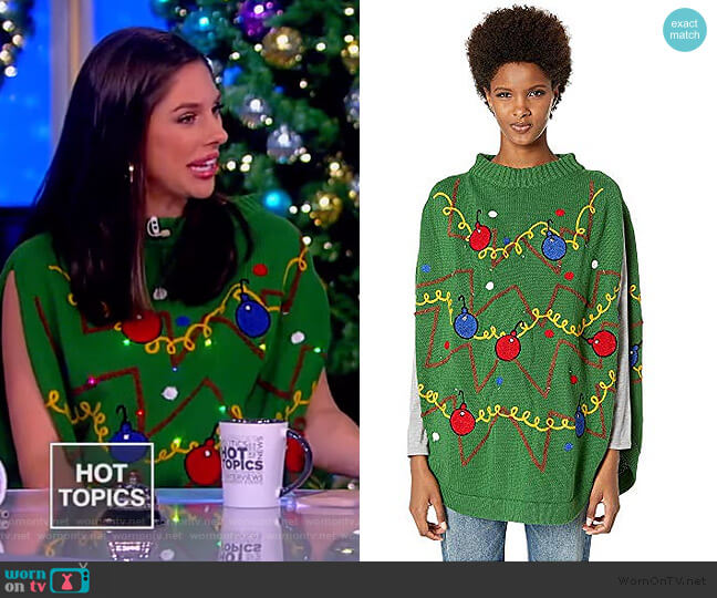 Unisex Christmas Tree Skirt Sweater by Whoopi worn by Abby Huntsman on The View