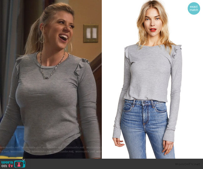 Medley Long Sleeve Tee by Wildfox worn by Stephanie Tanner (Jodie Sweetin) on Fuller House