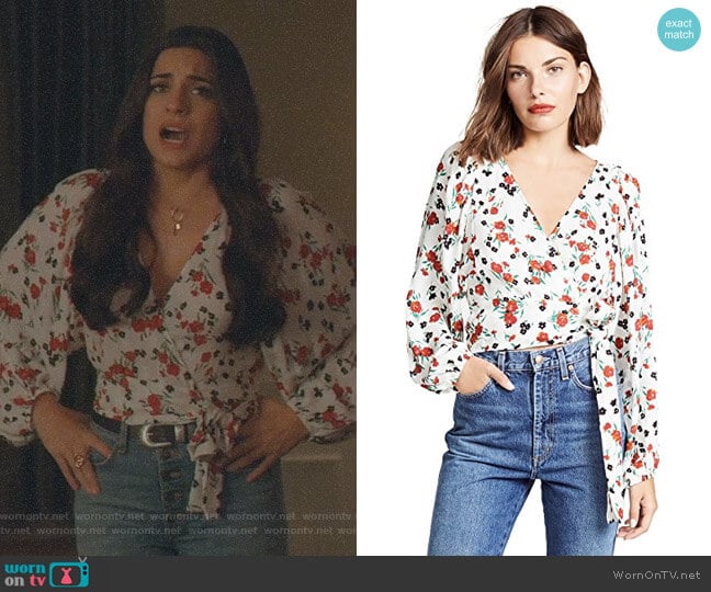 Carla Top by A.L.C. worn by Cristal Jennings (Daniella Alonso) on Dynasty