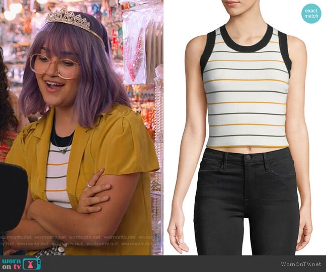 Rita Top by A.L.C. worn by Gert Yorkes (Ariela Barer) on Marvels Runaways