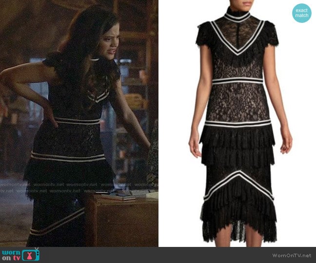 Alice + Olivia Annetta Dress worn by Maggie Vera (Sarah Jeffery) on Charmed