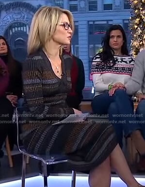 Amy’s striped ribbed dress on Good Morning America