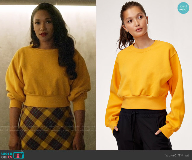 Aritzia TNA Perkins Sweatshirt worn by Iris West (Candice Patton) on The Flash