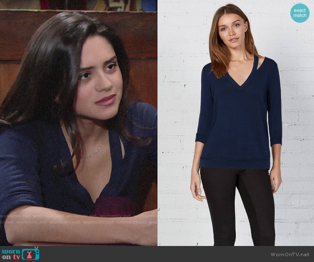 Bailey 44 Sarah Sweatshirt worn by Lola Rosales (Sasha Calle) on The Young and the Restless