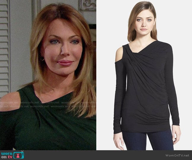 Bailey 44 Victoria Falls Long Sleeve Top worn by Taylor Hayes (Hunter Tylo) on The Bold and the Beautiful