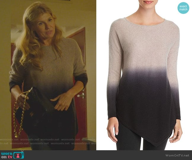 Asymmetric Dip-Dye Cashmere Sweater by C by Bloomingdale's worn by Debra Newell (Connie Britton) on Dirty John