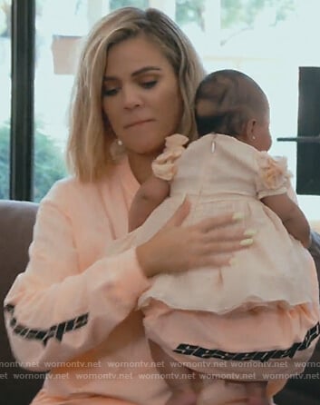 Khloe’s orange Calabasas sweatshirt on Keeping Up with the Kardashians