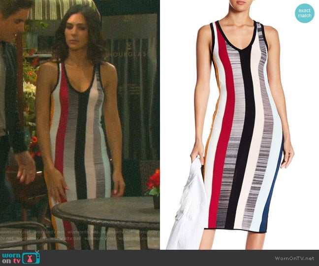 Stara Dress by Cinq a Sept worn by Gabi Hernandez (Camila Banus) on Days of our Lives