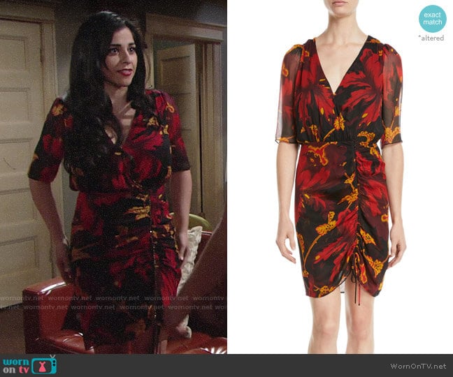 Diane von Furstenberg Kelda Drss worn by Mia Rosales (Noemi Gonzalez) on The Young and the Restless