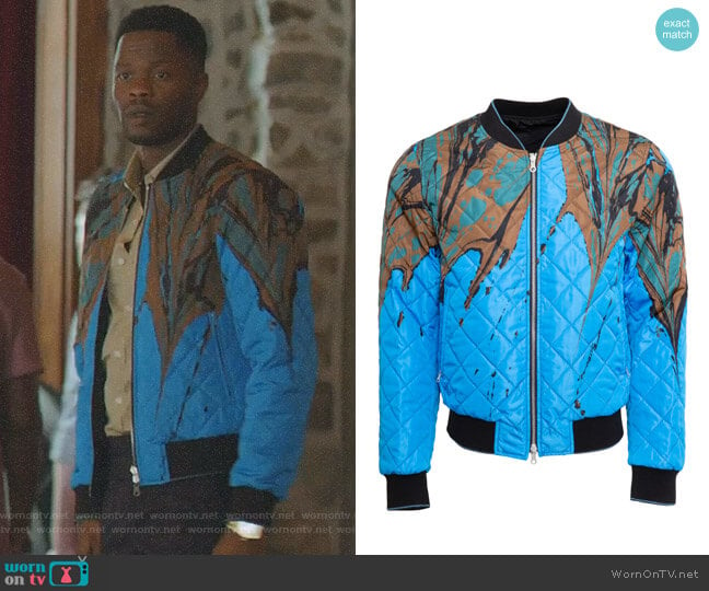 Reversible Bomber Jacket by Dries Van Noten worn by Jeff Colby (Sam Adegoke) on Dynasty