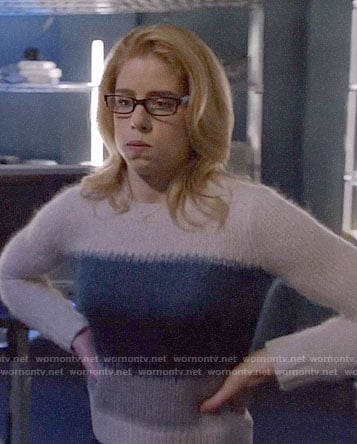 Felicity’s striped sweater on Arrow