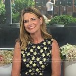 Savannah’s black and yellow floral dress on Today