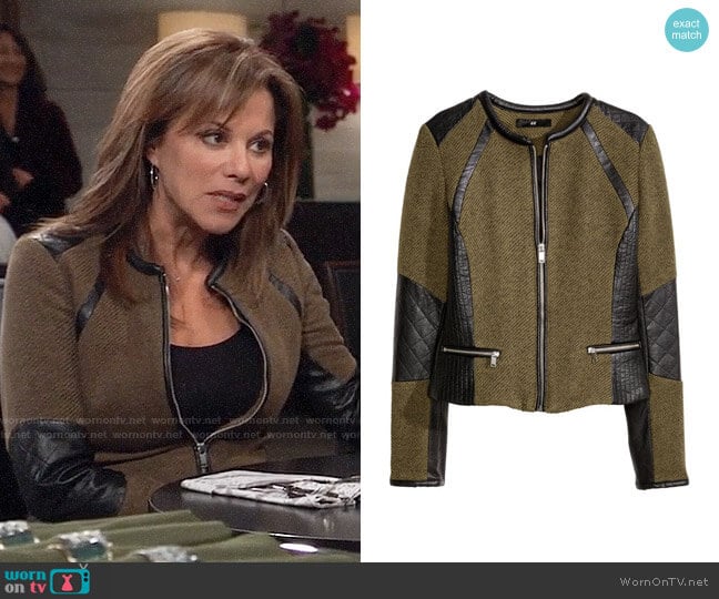 H&M Fitted Jacket worn by Alexis Davis (Nancy Lee Grahn) on General Hospital