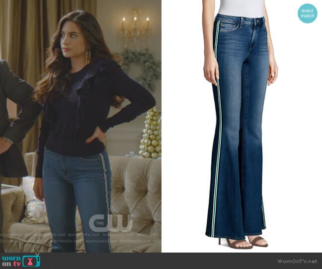 Solana Jeans by L'Agence worn by Cristal Jennings (Daniella Alonso) on Dynasty