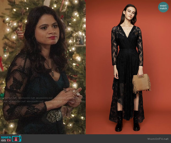 Maje Riletta Dress worn by Mel Vera (Melonie Diaz) on Charmed