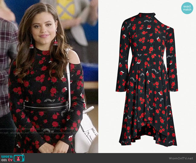 Mo&Co Rose Print Dress worn by Maggie Vera (Sarah Jeffery) on Charmed