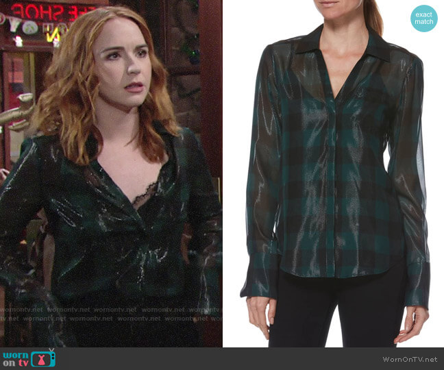 Paige Bevyn Top worn by Mariah Copeland (Camryn Grimes) on The Young and the Restless