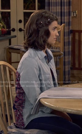 Ramona's bandana print back shirt on Fuller House