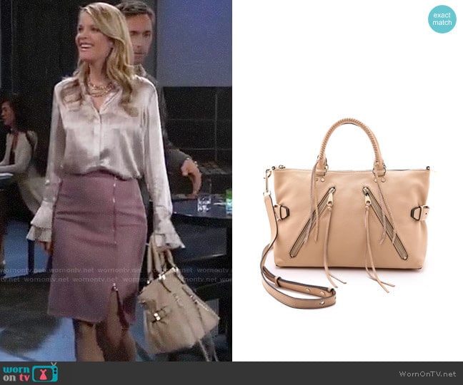 Rebecca Minkoff Large Moto Satchel worn by Nina Reeves (Michelle Stafford) on General Hospital