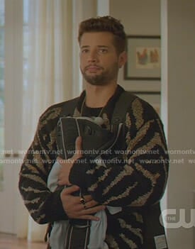 Sam’s tiger print sweater on Dynasty