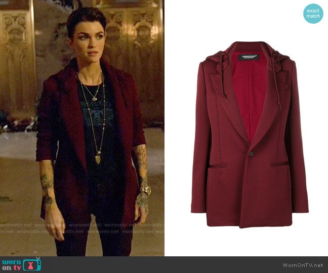 Undercover Hooded Blazer worn by Ruby Rose on Arrow