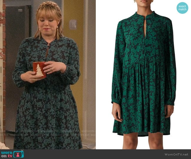 Whistles Deco Floral Dress worn by Kristin Baxter (Amanda Fuller) on Last Man Standing