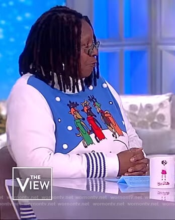 Whoopi's reindeer Christmas sweater on The View