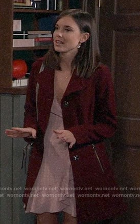 Willow’s red coat on General Hospital