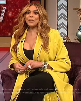 Wendy's yellow studded coat on The Talk