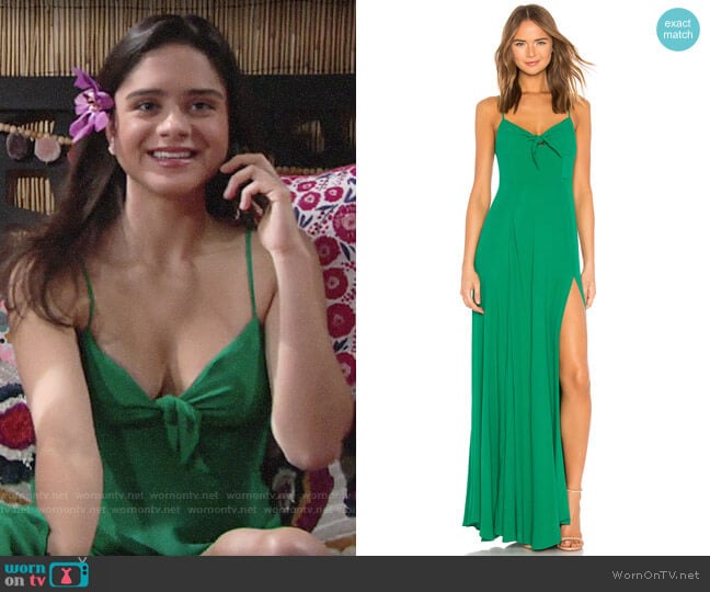 Yumi Kim Watch Me Maxi Dress worn by Lola Rosales (Sasha Calle) on The Young and the Restless